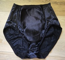 Rare Vintage Victoria's Secret Control Panel Silky Satin Brief Panties M L