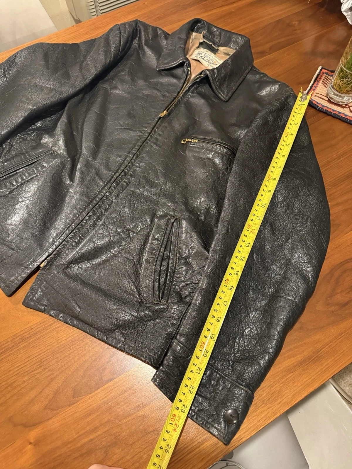1950s Sears Hercules Leather Jacket Size 42 Styled and Made in California Talon - product detail image 21
