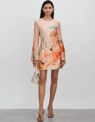 Leo Lin Suzanne Bell Sleeve Mini Dress Size AU 6 US 2 Euphoria Floral | eBay Leo Lin Suzanne Bell Sleeve Mini Dress Size AU 6 US 2 Euphoria Floral | eBay