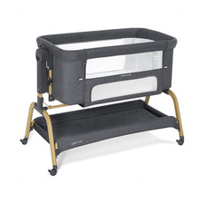 ANGELBLISS Gray Convertible Bedside Sleeper Breathable Mesh Height Adjustable