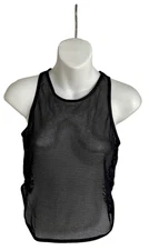SHEIN Black Mesh Tank Top Size Small