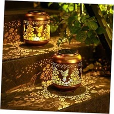 Paquete de 2 faroles solares de colibr  para exteriores, Paquete de 2 colibr es