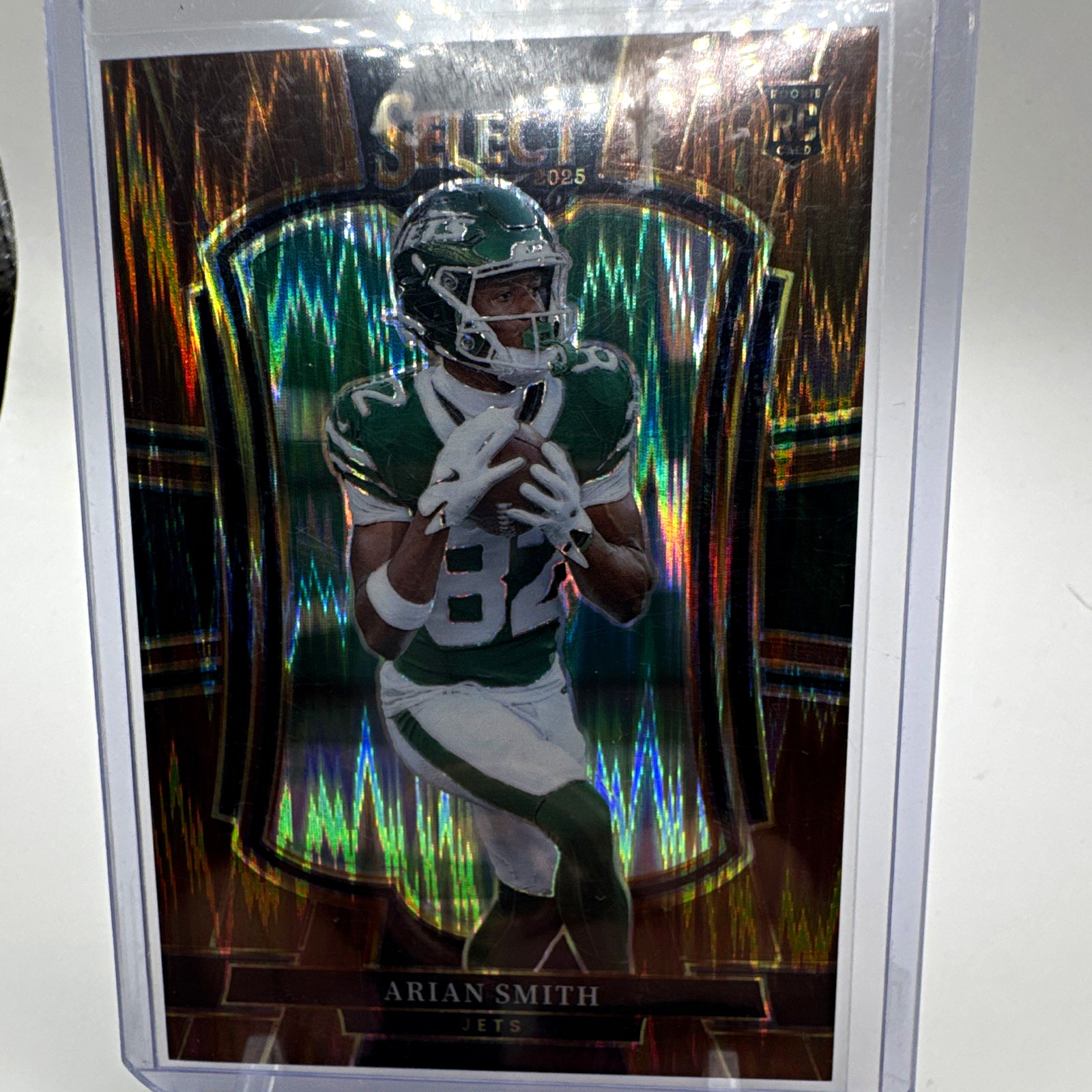 Panini 2025 Select Copper Shock Prizm Premier Level Arian Smith RC #177 /899