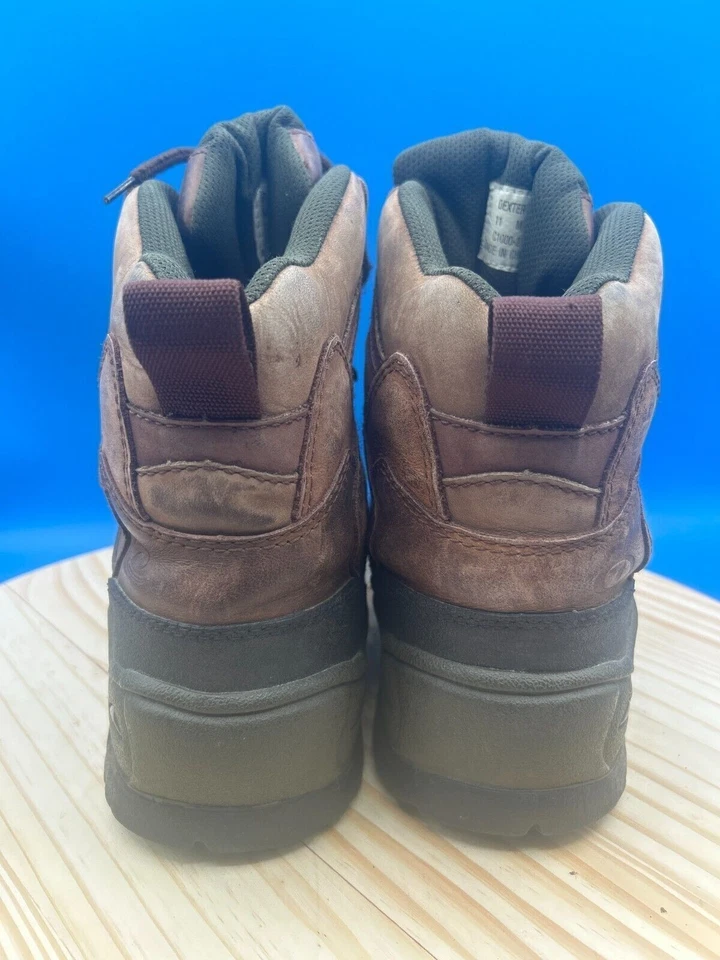 Dexter Ankle Hiking Boot Men's Sz 11 Brown Leather Lace-Up High Top Shoes - Image 3 of 4