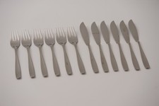 WMF Berlin 3800 Entwurf Kurt Mayer Chromargan Design Fischbesteck für 6 Personen