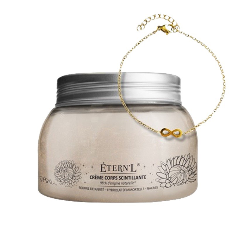 Crème scintillante pour le corps avec bijou précieux coffret 300ml