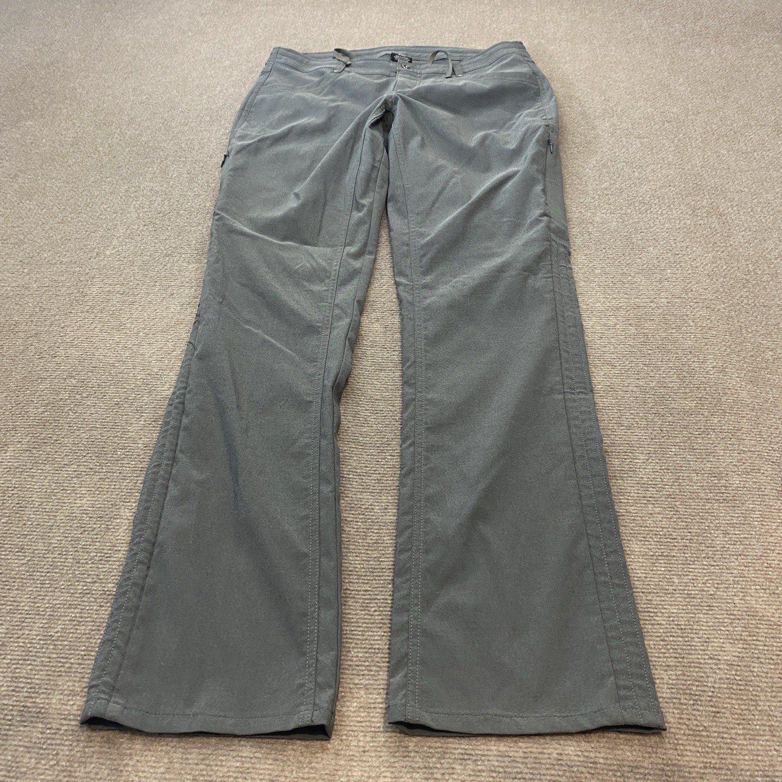 Kuhl Trekr Pants Womens 8 Reg Gray Stretch 50+UPF Quick Drying Lightweight