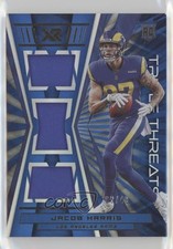 2021 Panini XR Rookie Triple Threats Materials Blue 5/49 Jacob Harris 0nr3