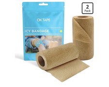 OK TAPE Ice Self Stick Bandage Wrap, Instant Cold Relief for Knee, Ankle