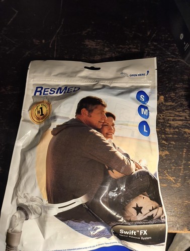 NEW! Res Med Swift FX Nasal Pillows System Mask with Headgear 61500 Size S/M/L