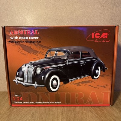 ICM 1:24 Admiral With Open Cover WWll German Passenger Car Modell Bausatz