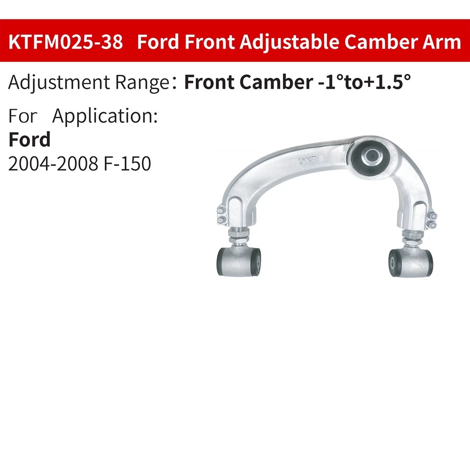LYKT 2pcs Front Adjustable Camber Arm Kit for Ford F-150  Lincoln Mark LT 04-08 - Изображение 2 из 4