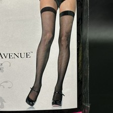Leg Avenue 9132X - Collant con Riga e Tallone Cubano, Formato 44-46, Il Nero