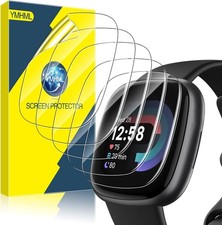 patible for Fitbit Versa 4 / Versa 3 Screen Protector, Fitbit Sense