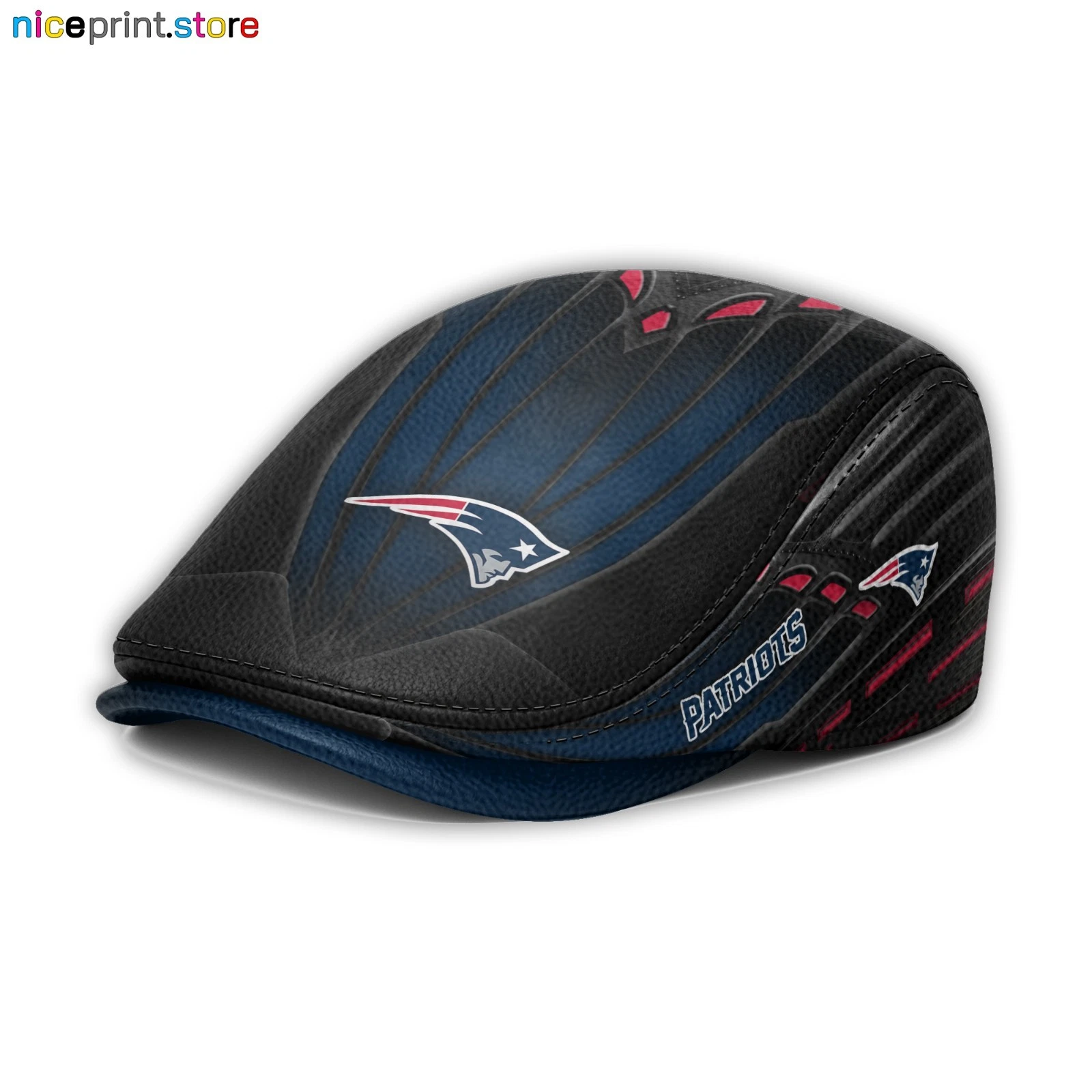 Leather Cap New England Team Patriots Jeff Cap football Driver Cap Golf Cap football Flat