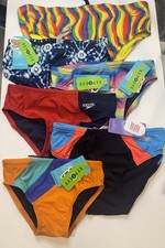 Speedo Vibe Swim Brief Mens Pick Size Choose Print NWT 24  38