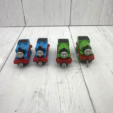 Set of 4 Thomas Tank Engine Percy Take Along Die Cast Trains Take Play 3"