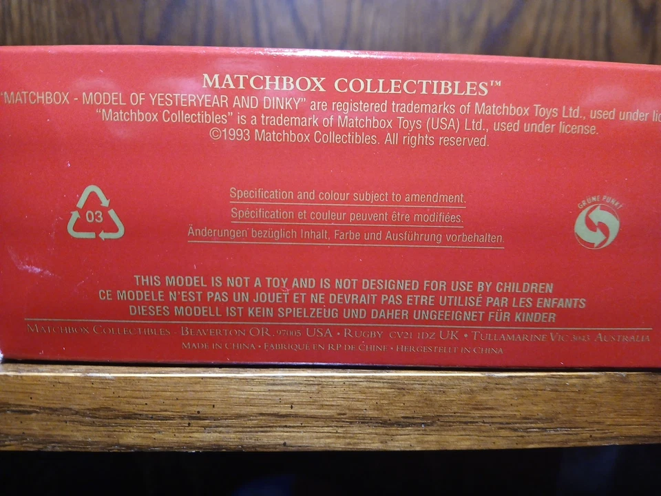 Matchbox Models Of Yesteryear 1993 - Image 4 of 4