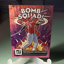 2022 Panini Donruss - Bomb Squad Nick Castellanos #BS-10 Pink Fireworks