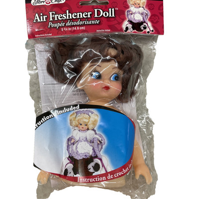 Air Freshener Doll by Fibre Craft, 5 3/4'', brown hair