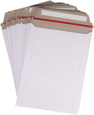 Zmybcpack 100 Pack 6X8 Inch Self Seal Photo Document Mailers Stay Flat White Car