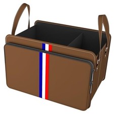 Trunk Organizer for Car, Waterproof Collapsible 3 Compartments Standard Brown