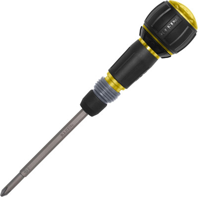 Klein Tools 32960ARCHT Ratcheting Fastbit Tru-Grip Screwdriver, Ratcheting Ball-