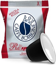 100 Capsule Caffè Borbone Respresso Miscela Rossa Red compatibili Nespresso