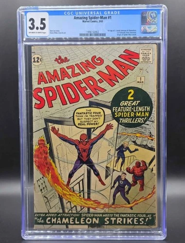 Amazing Spider-Man #1 CGC 3.5 1963 Key Issue Marvel
