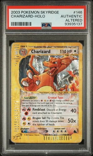 🔥 PSA AA CRYSTAL CHARIZARD HOLO RARE | SKYRIDGE 146/144 | NOT PSA 1 🔥