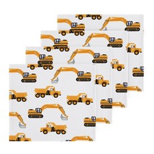 SUABO Soft Cotton Kid's Bath Washcloths,Industrial Car Excavator and Trucks o...