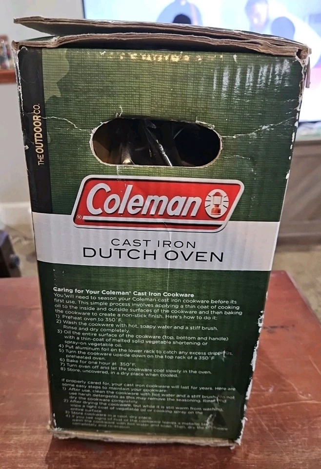 Coleman HIERRO FUNDIDO Horno Holandés 6 Cuartos Barbacoa Camping Exterior - ¡NUEVO!!! Foto 4 de 4