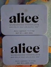 TWO Alice Mushroom Chocolate Bites Inner Calm & Stress   2.8 oz   🆕 Exp 2/2027