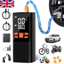 Car Tyre Inflator Cordless Digital Rechargeable Tire Air Compressor Pump Tool UK