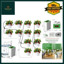 Smart Automatic Plant Watering System with LED Display, 12 Drippers