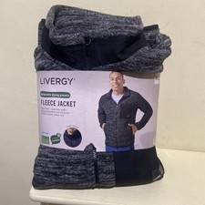 Livergy Mens Fleece Jacket Grey Size XL High ...