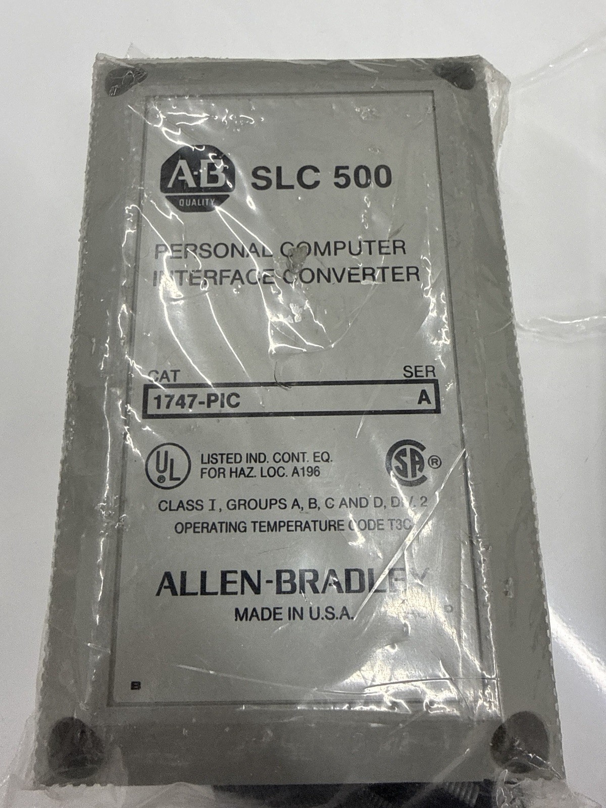Allen-Bradley 1747-PIC SLC 500 PC Interface Converter Series A NEW Sealed