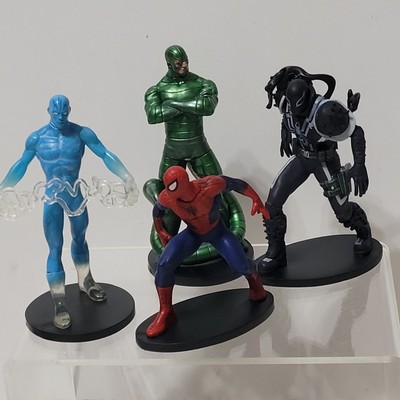 Disney Marvel Spiderman Electro Venom Scorpio PVC Action Figures, 3'' - 4''