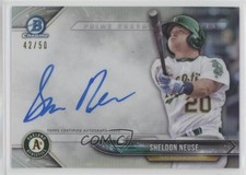 2018 Bowman Chrome Prime Chrome Signatures 42/50 Sheldon Neuse #PCS-SN Auto 8az