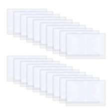 Fresnel Lens, 20 Pieces 3X Pocket Size Magnifier Lenses Credit Card Magnifier...