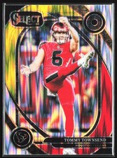 2024 Panini Select #296 Tommy Townsend Red & Yellow Prizm Shock