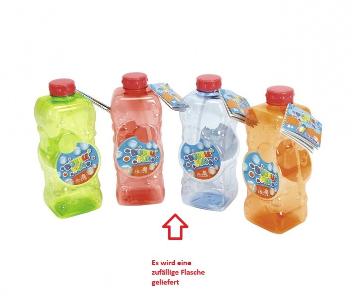 Simba 107286182 - Bubble Fun - Bubble Blowing Bottle, 1L., 4-Style - New