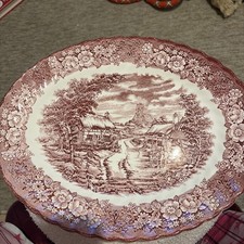 Memory Lane British Anchor Ironstone Set Of 6 Dinner Plates