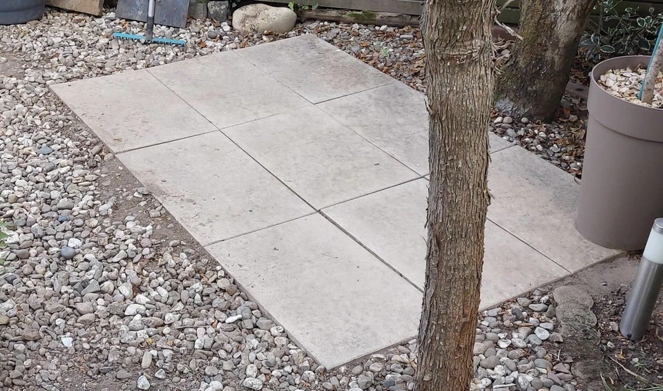 Terrassenplatten 60 x 40 x 4 cm, 9 Stück, Farbe Sandstein / Beige - Bild 2 von 2