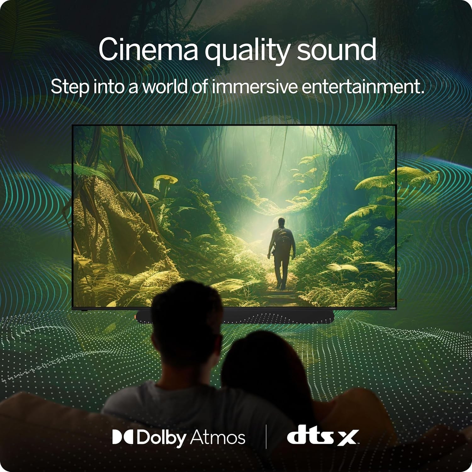 VIZIO SV510X-0806 5.1 Soundbar SE, Wireless Subwoofer, Surround Sound w/Dolby
