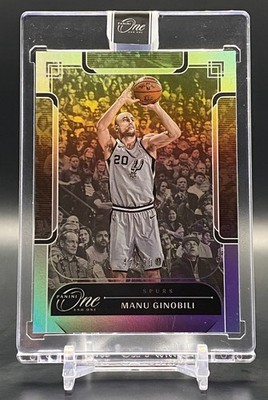 Manu Ginobili 2023-24 Panini One and One Base Silver #/99 San Antonio Spurs HOF