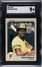1983 fleer tony gwynn sgc 9 pop 463 HOF rookie