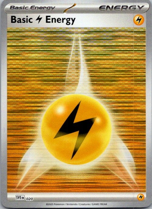 Basic Lightning Energy - SVE: Scarlet & Violet Energies 020 NM Reverse Holo