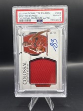 2021-22 Panini National Treasures Scottie Barnes RC Colossal Patch Auto /99 PSA
