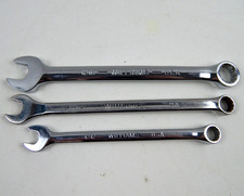 Williams Supercombo Polished Chrome 12 Point Combo Wrench Set 3/8" 7/16" 9/16"